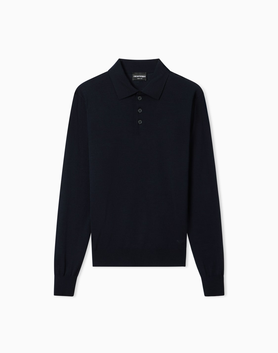 pure-virgin-wool-jumper-with-polo-shirt-collar-navy-blue--emporio-armani