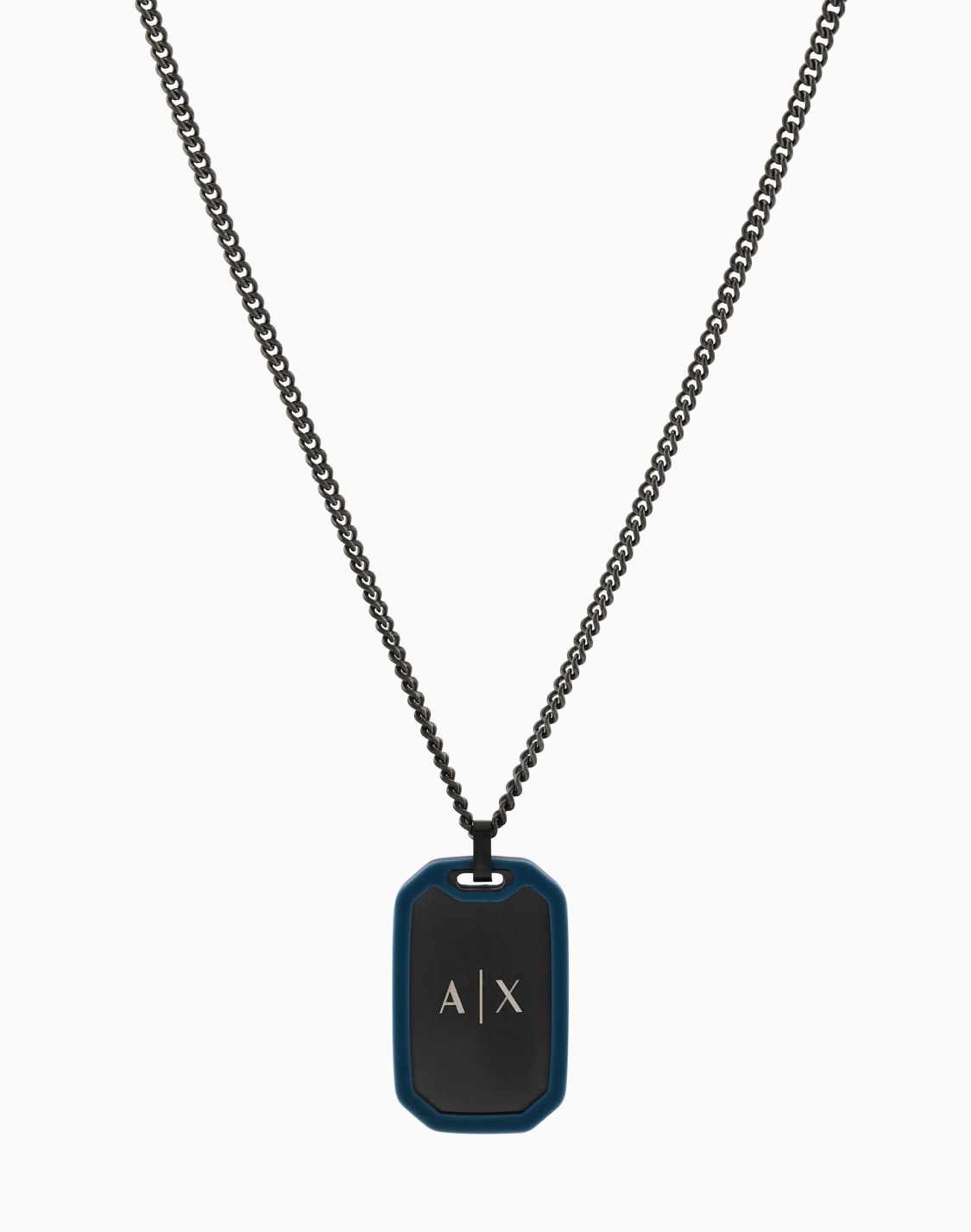 -stainless-steel-dog-tag-necklace-multicolore--armani-exchange