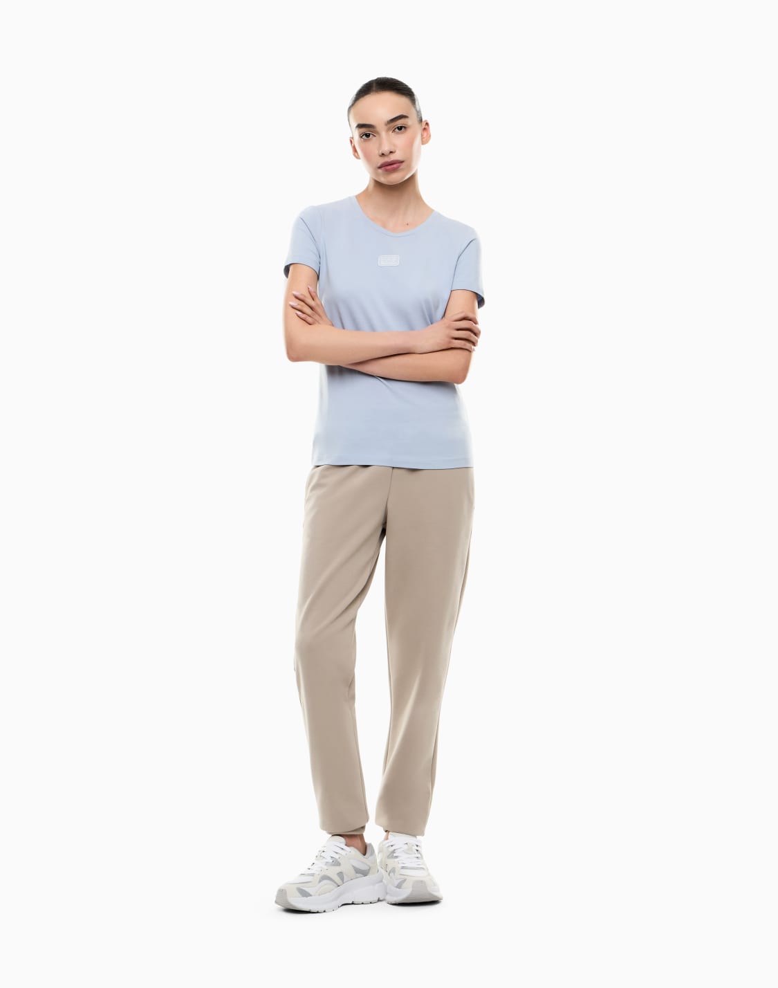 t-shirt-logo-series-en-jersey-stretch-bleu-clair--ea7