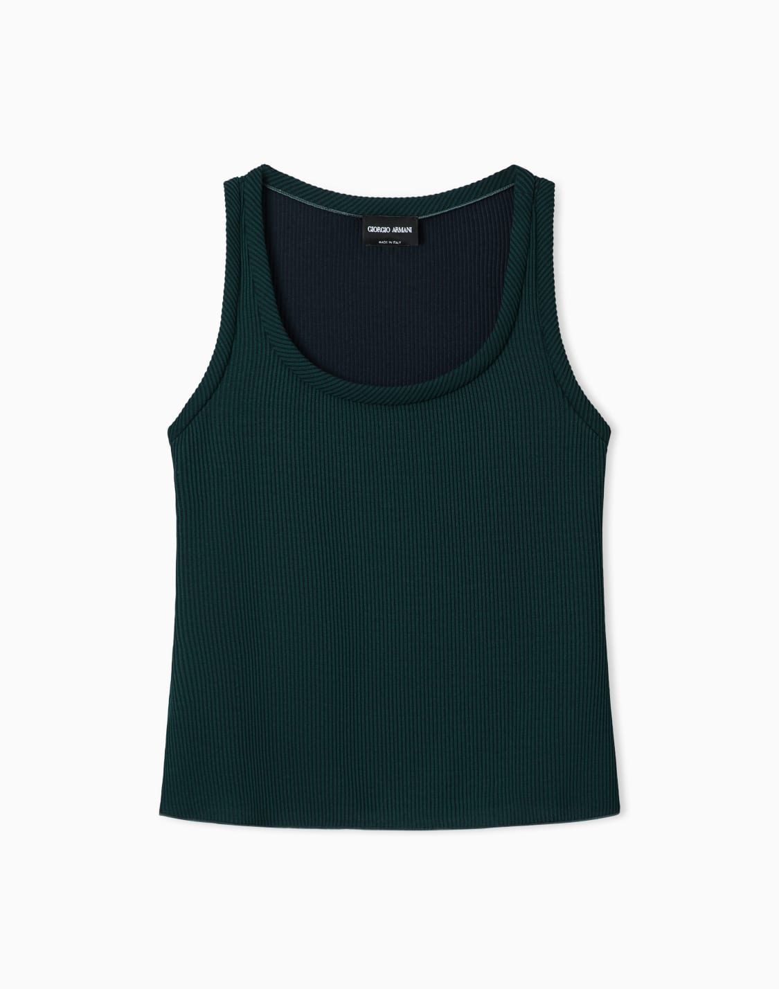 asv-ribbed-viscose-top-green--giorgio-armani