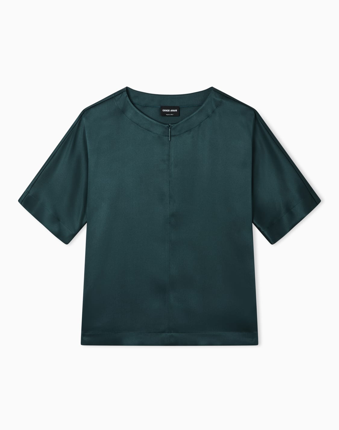 short-sleeved-shirt-in-double-faced-silk-satin-green--giorgio-armani