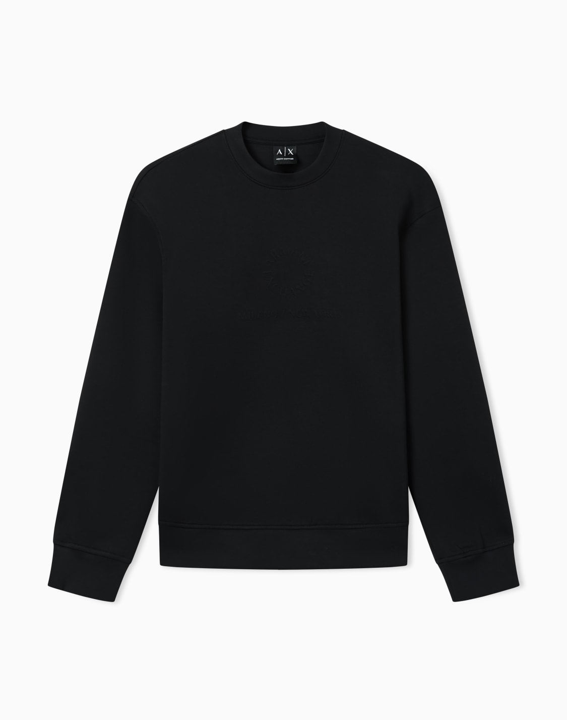 stretch-bonded-cotton-sweatshirt-noir--armani-exchange