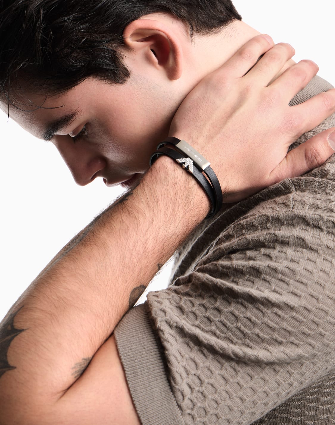 idブレスレット-レザ-マルチカラ--emporio-armani