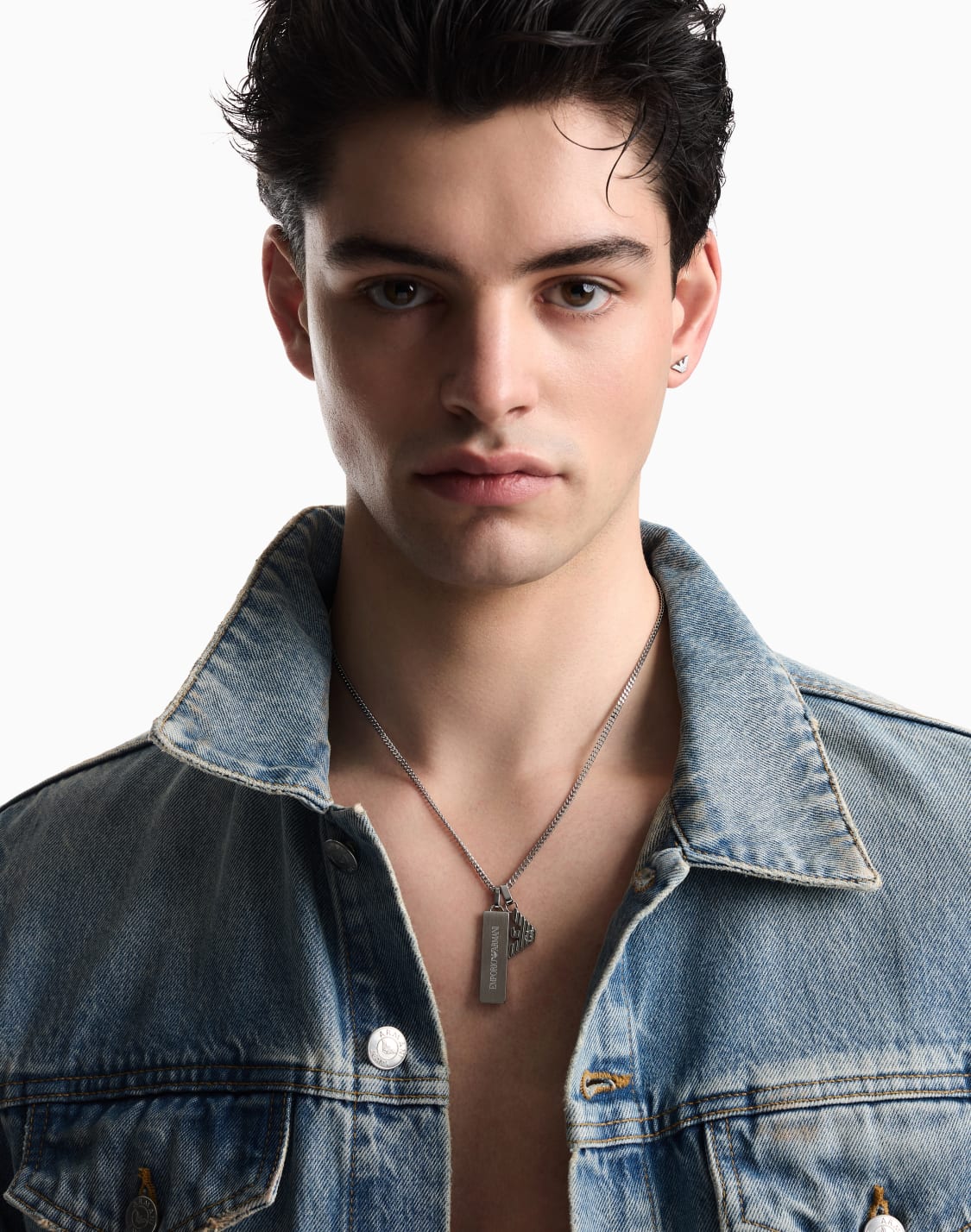 -stainless-steel-dog-tag-necklace-multicolored--emporio-armani