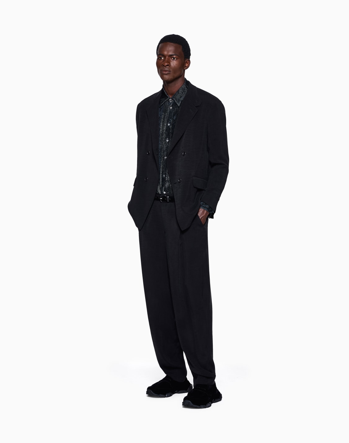 anzughose-aus-cupro-gerades-bein-schwarz--giorgio-armani