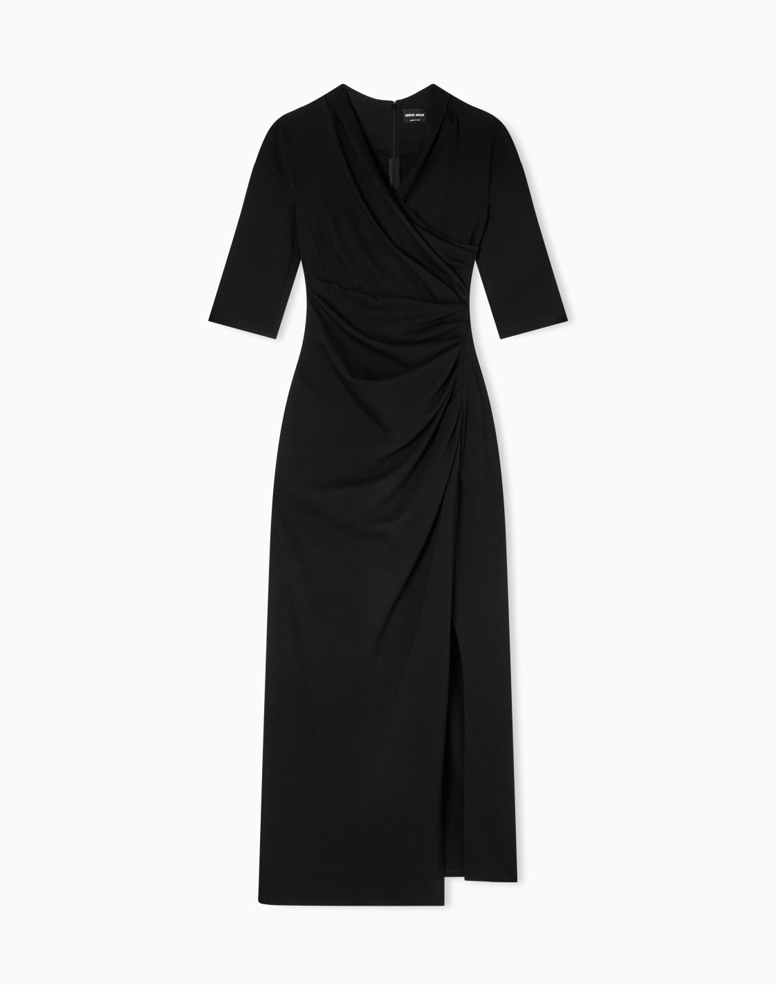 asv-viscose-milano-stitch-midi-dress-black--giorgio-armani