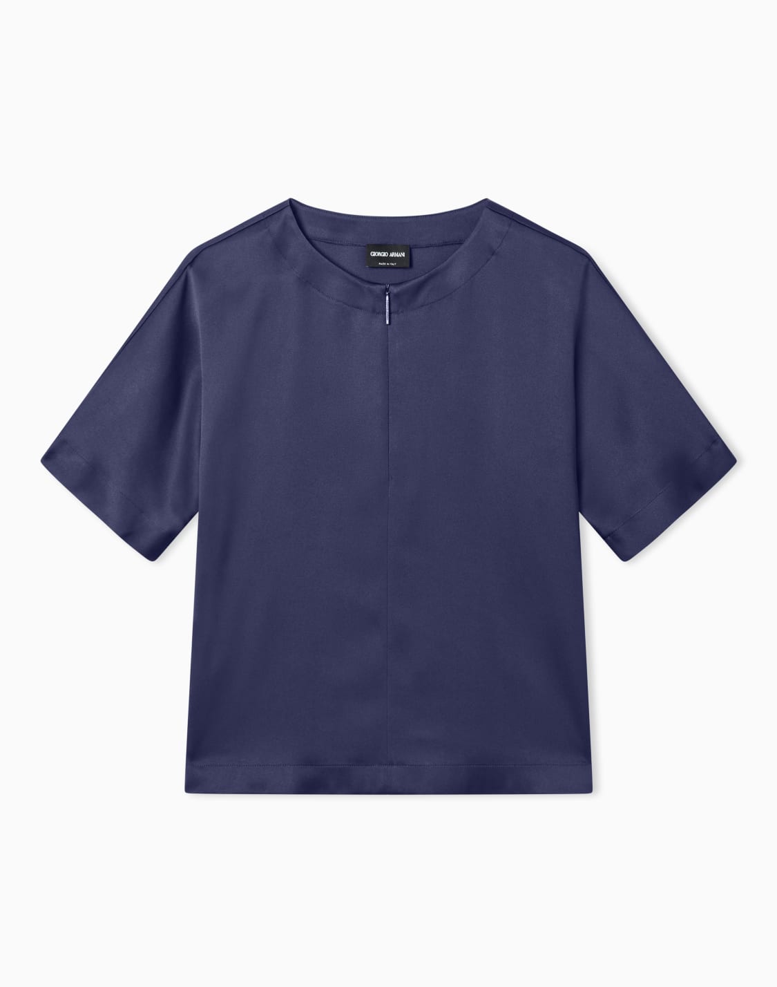 short-sleeved-shirt-in-double-faced-silk-satin-navy-blue--giorgio-armani
