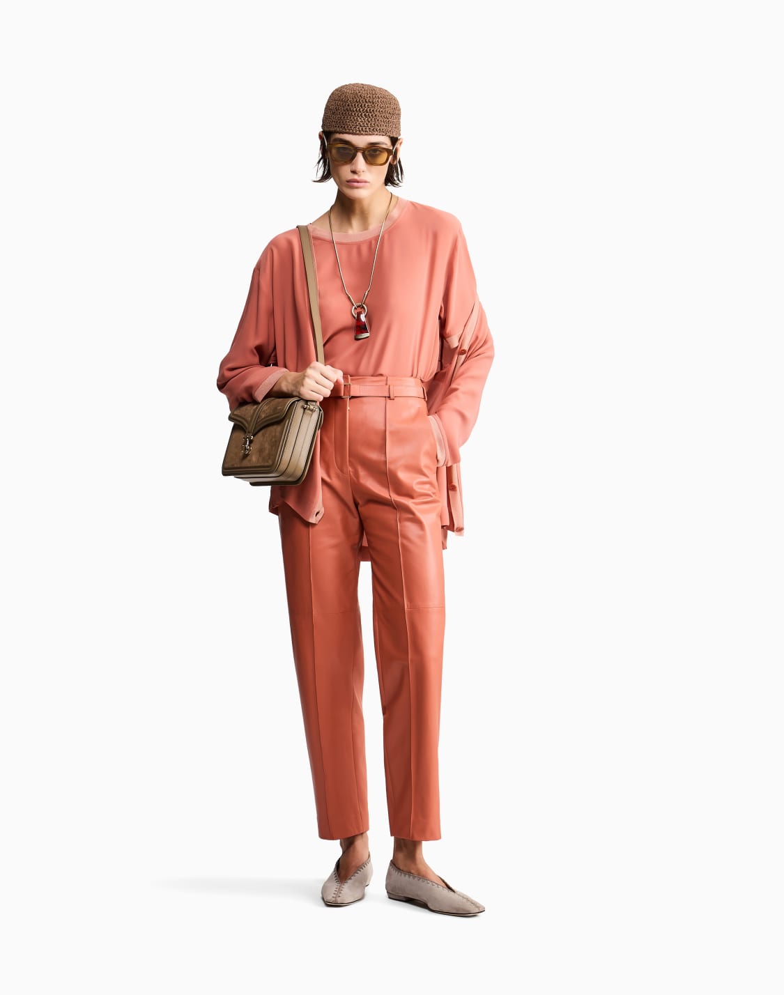 twin-set-in-silk-double-georgette-orange--giorgio-armani