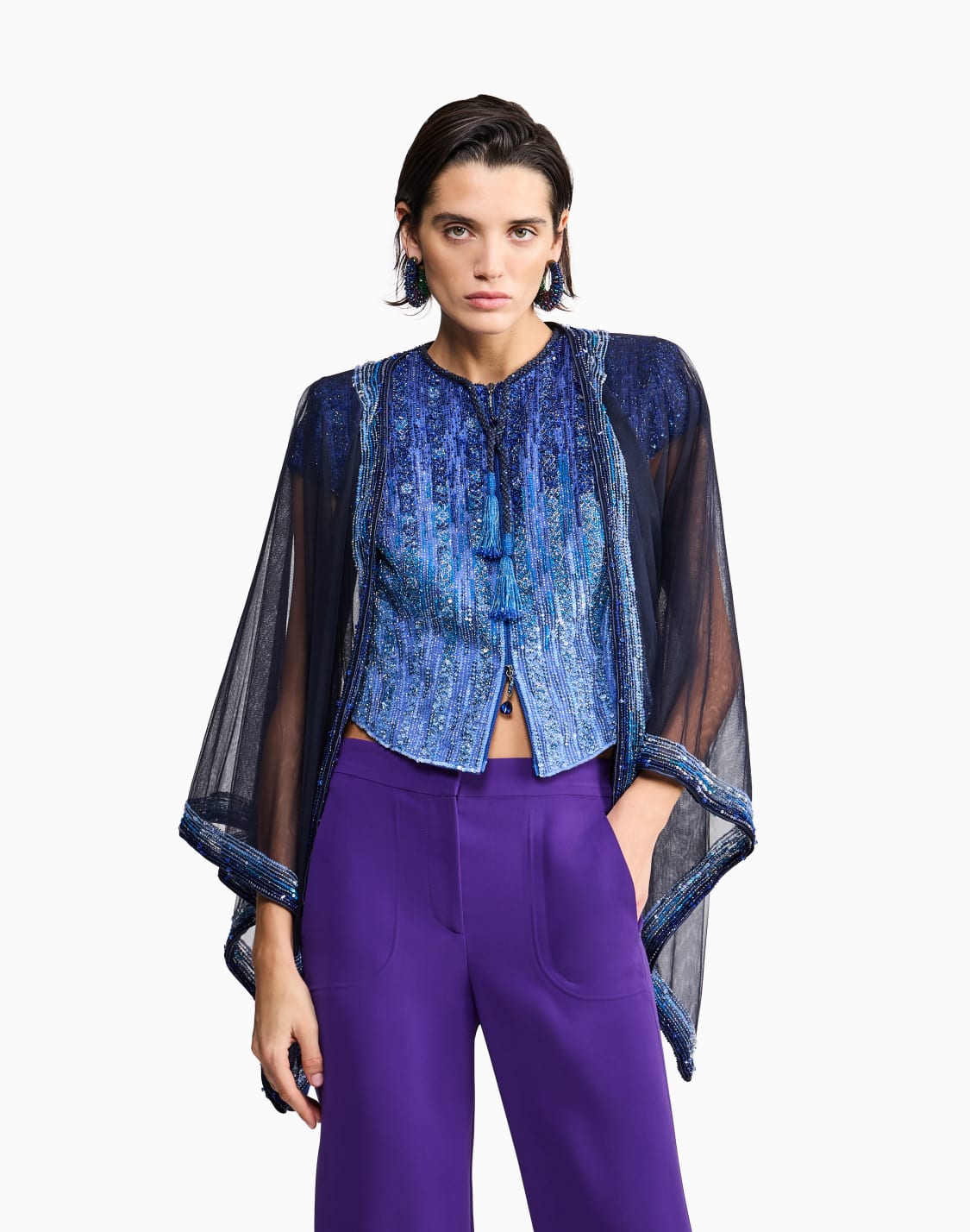 umhang-aus-tll-mit-pailletten-marineblau--giorgio-armani