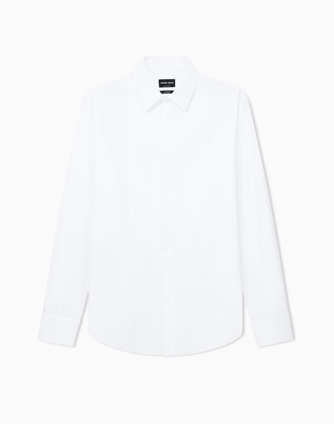 cotton-tuxedo-shirt-with-pleated-detail-white--giorgio-armani