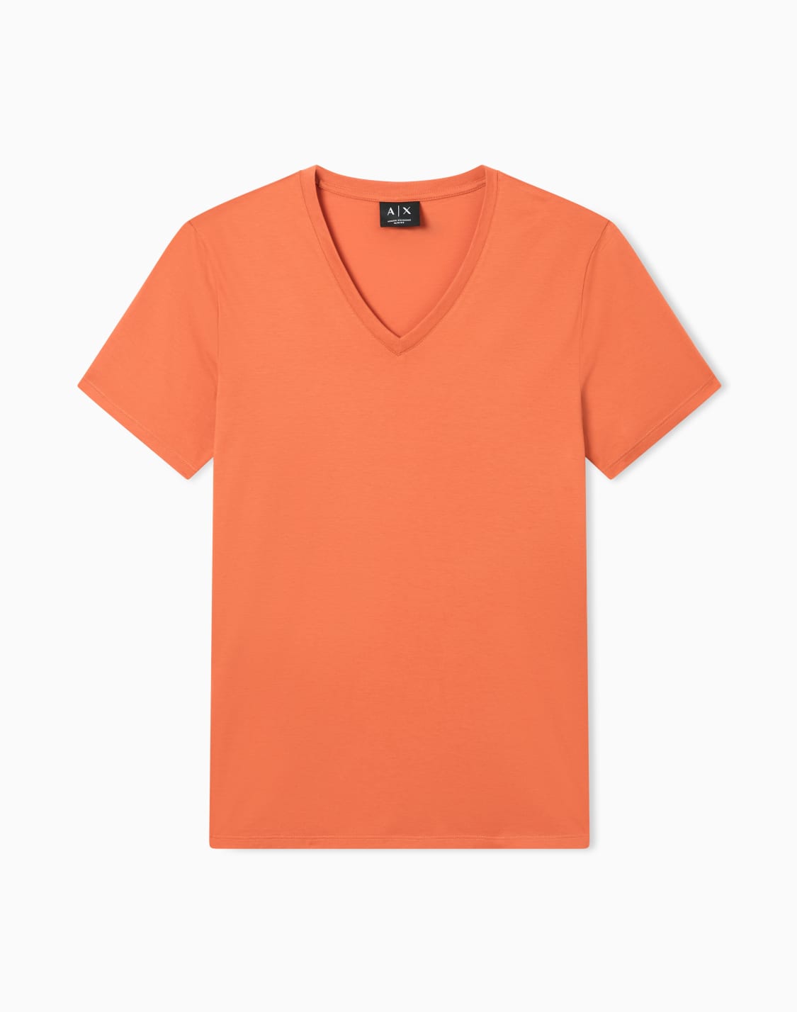 slim-fit-t-shirt-in-pima-cotton-jersey-orange--armani-exchange