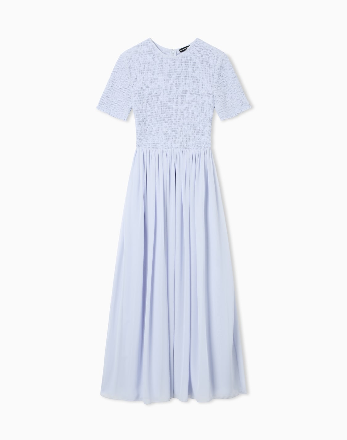 techno-georgette-dress-with-drape-bleu-clair--emporio-armani