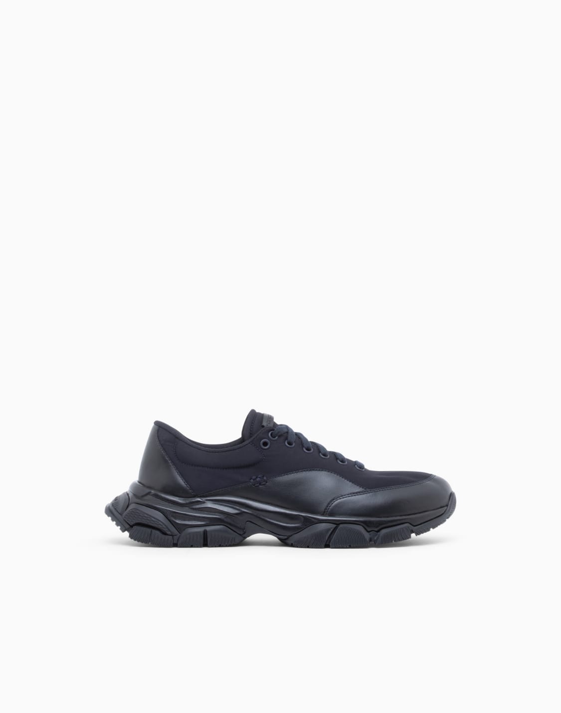sneaker-in-nylon-and-leather-with-rubber-sole-black--giorgio-armani