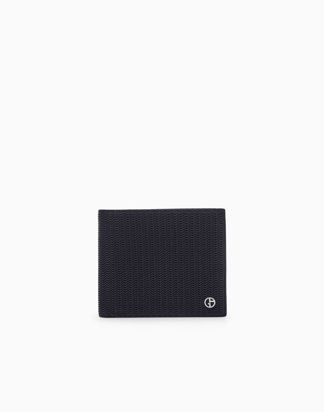 bi-fold-wallet-in-wave-print-leather-with-embossed-logo-brown--giorgio-armani