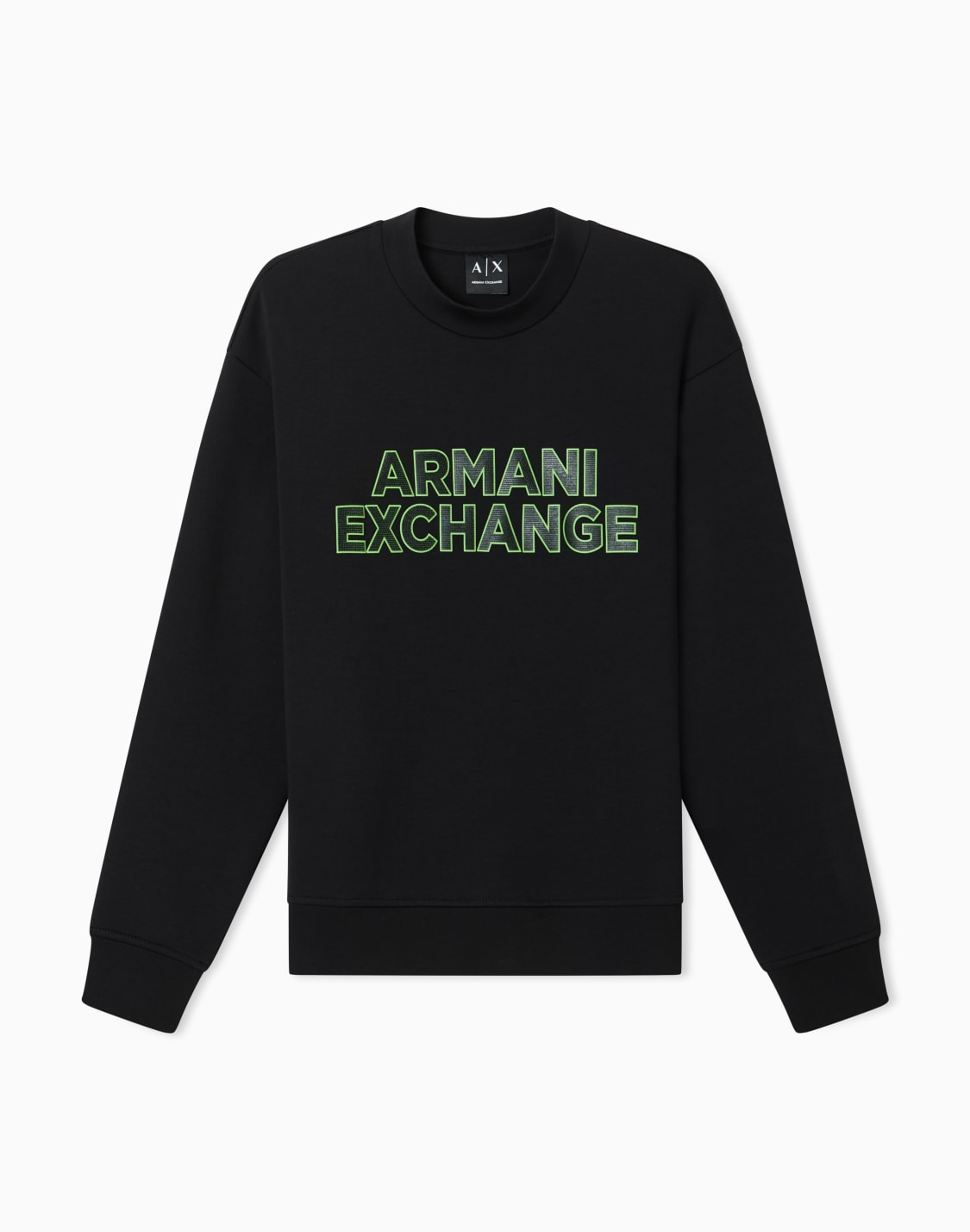 sweatshirt-in-technical-fabric-black--armani-exchange