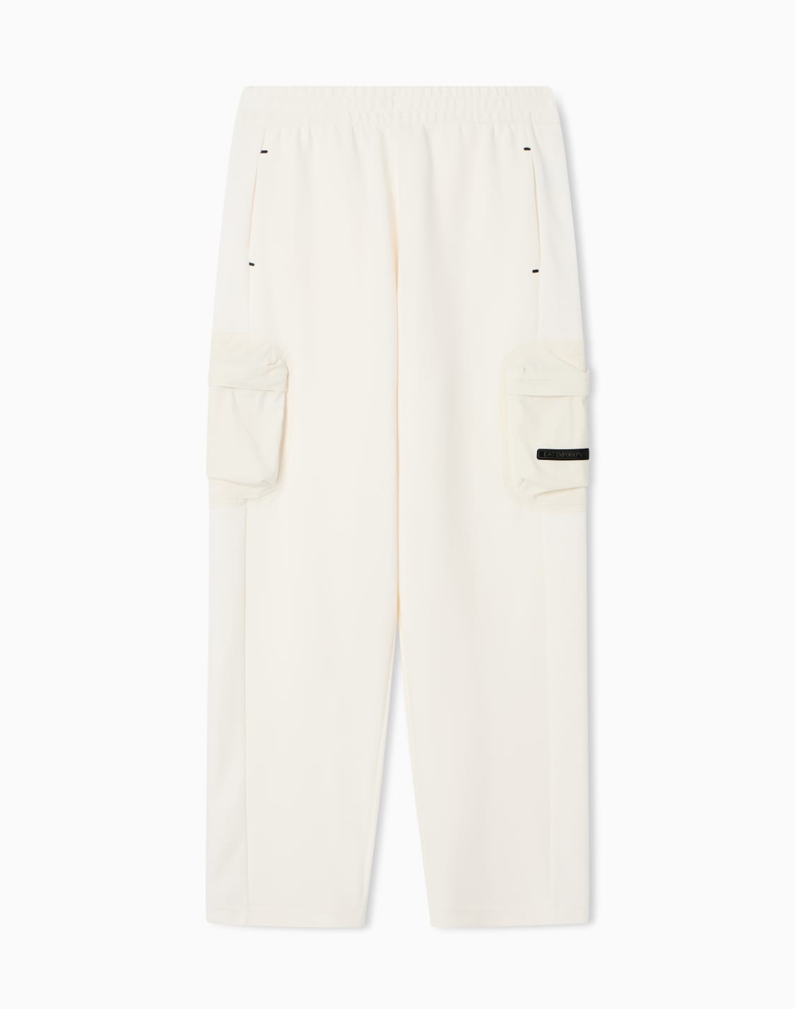 pantalon-cargo-en-mlange-de-coton-blanc--ea7