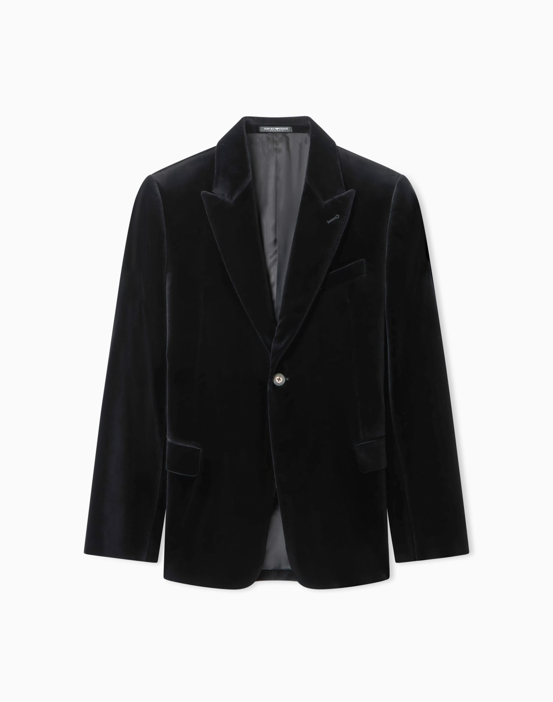 veste-simple-boutonnage-en-velours-lisse-noir--emporio-armani