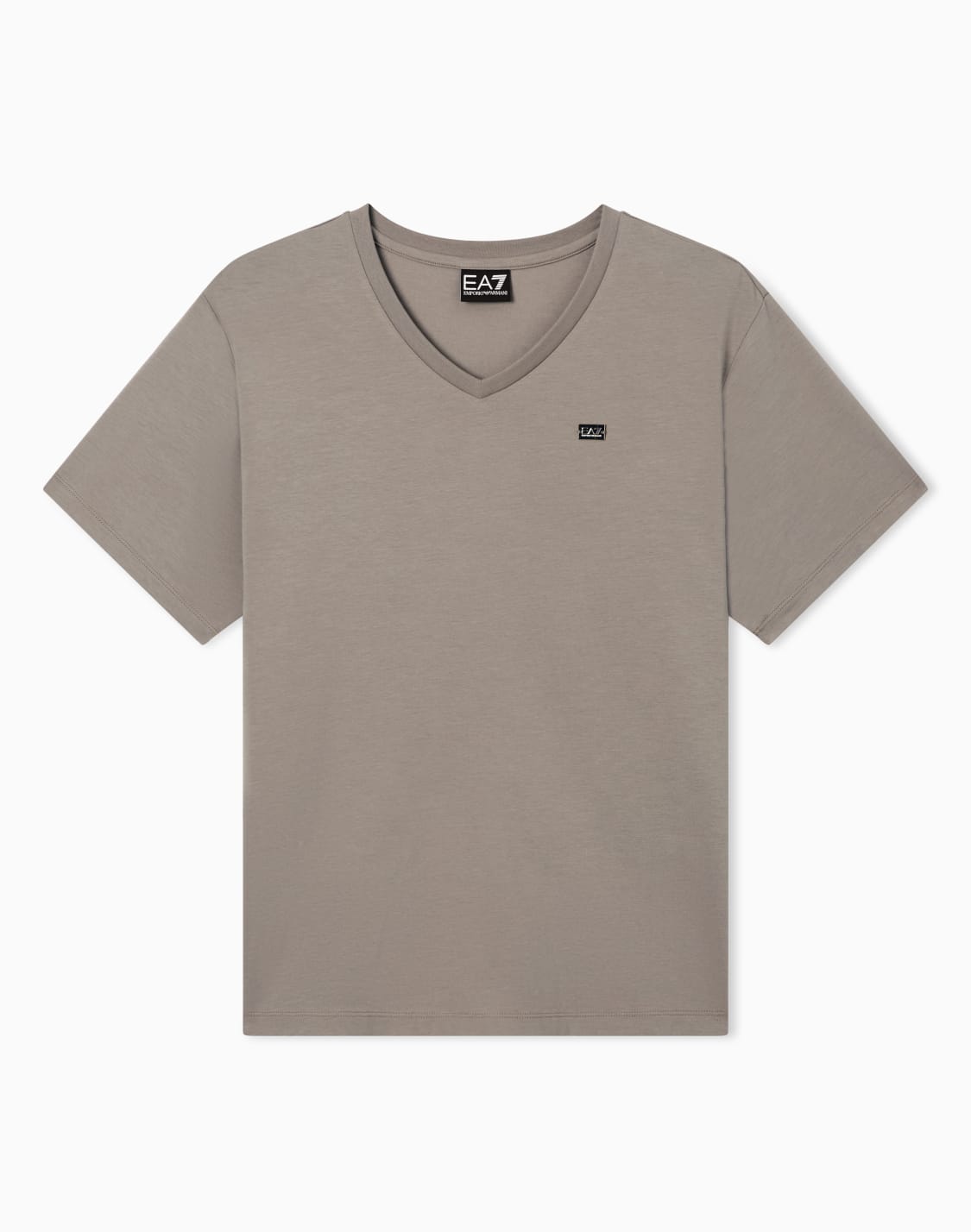 t-shirt-col-en-v-core-lady-en-jersey-de-coton-stretch-beige--ea7