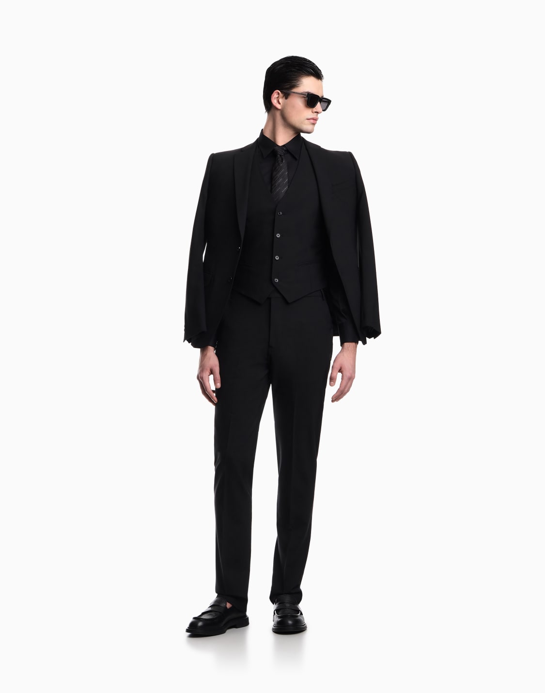 stretch-pima-cotton-shirt-negro--emporio-armani