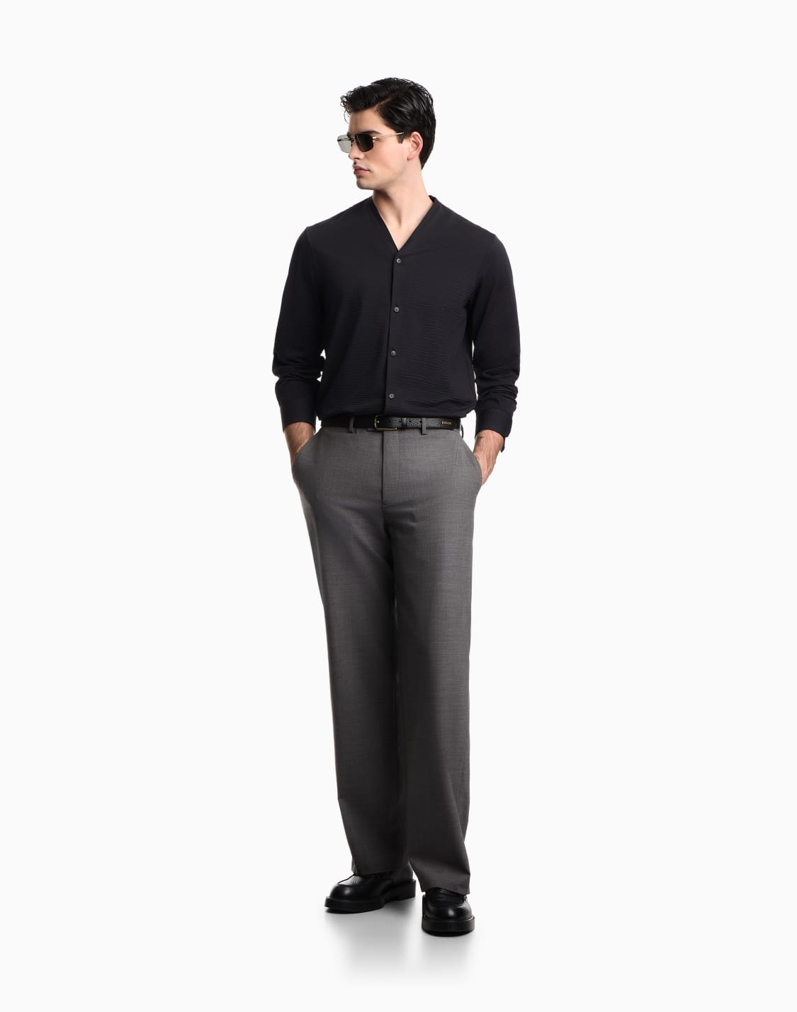 pantalon-en-toile-de-laine-stretch-finition-douce-gris--emporio-armani