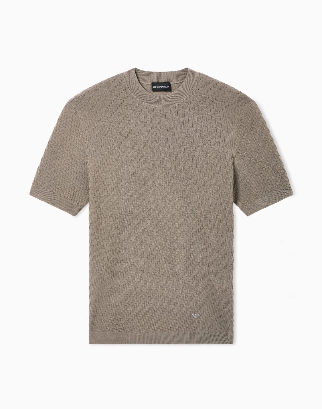 pullover-aus-strukturierter-schurwolle-beige--emporio-armani