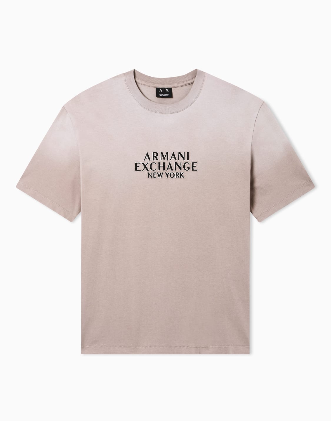 axロゴ-グラデション-半袖クルネックtシャツ-グレ--armani-exchange