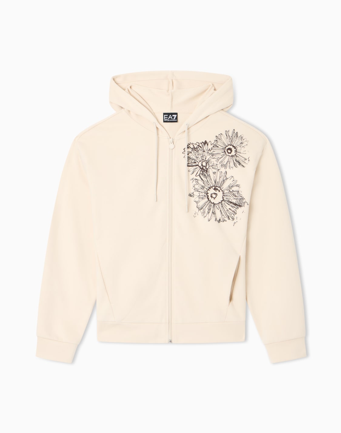 cotton-and-polyester-jersey-sweatshirt-ベジュ--ea7