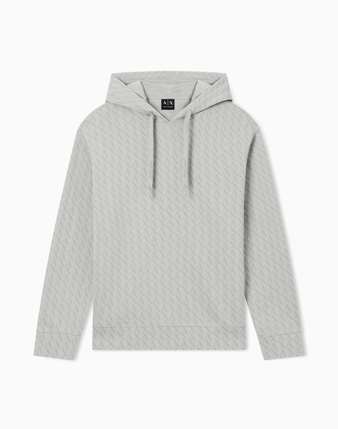 sweat-capuche-avec-logo-intgral-gris--armani-exchange