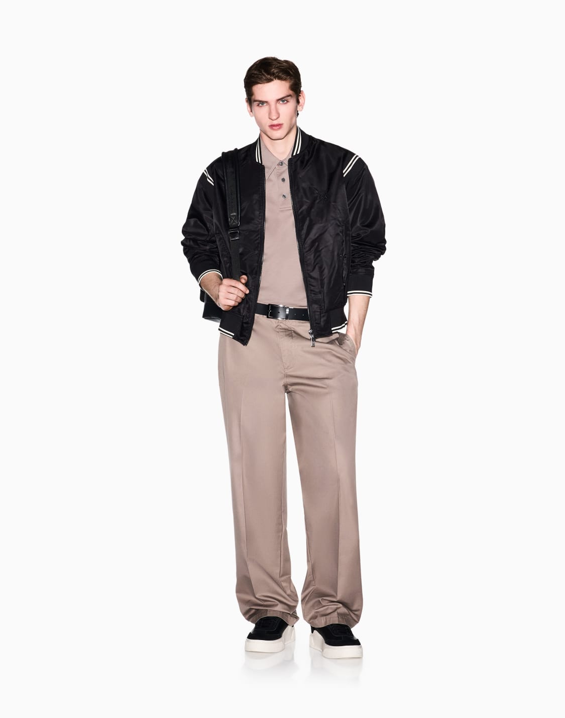 cotton-polo-shirt-gris--armani-exchange