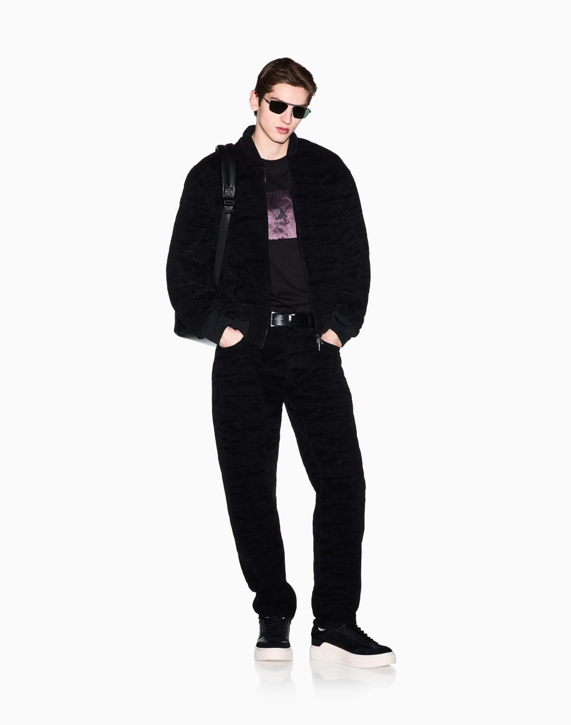 regular-fit-cotton-t-shirt-negro--armani-exchange