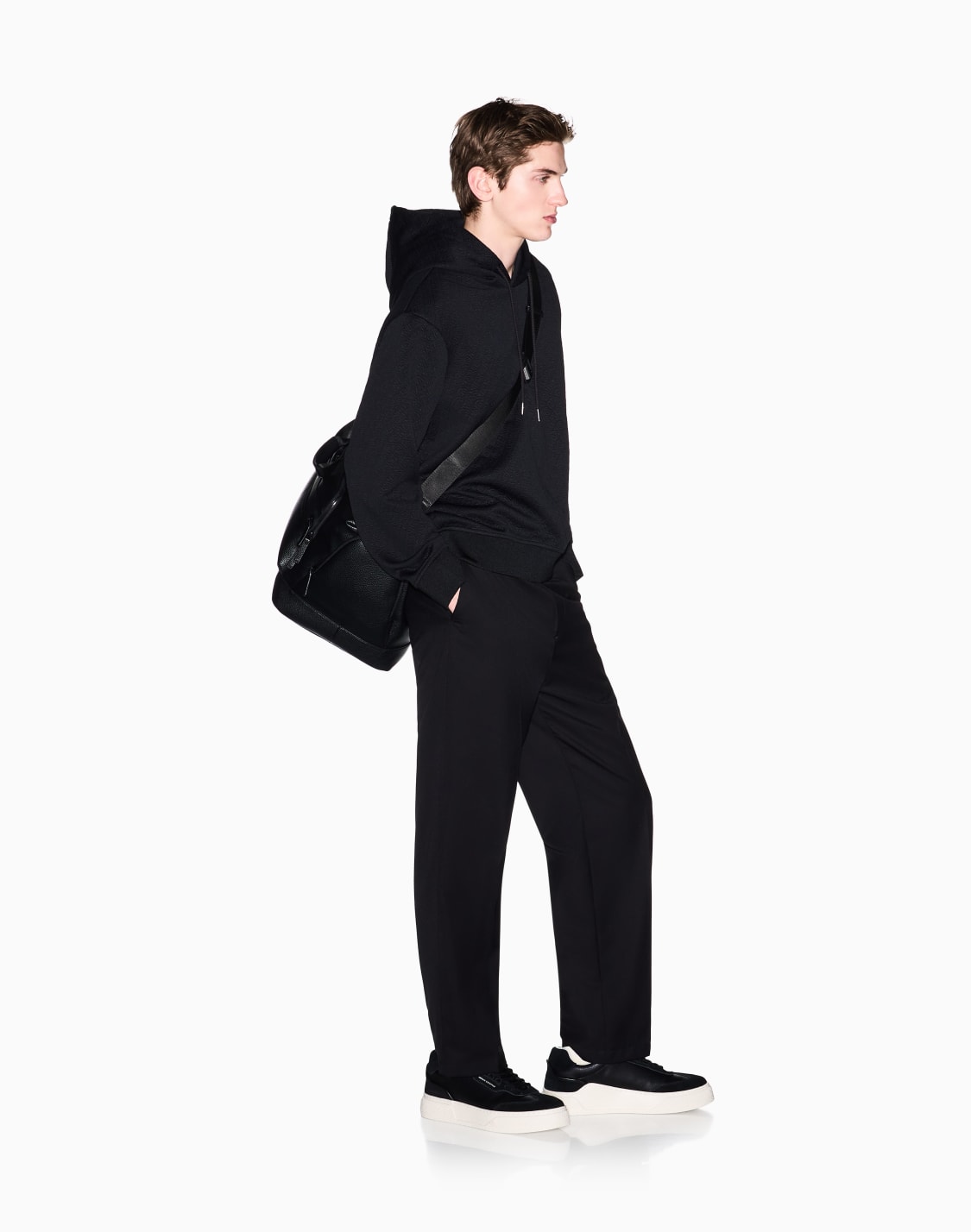 stretch-jacquard-hoodie-noir--armani-exchange