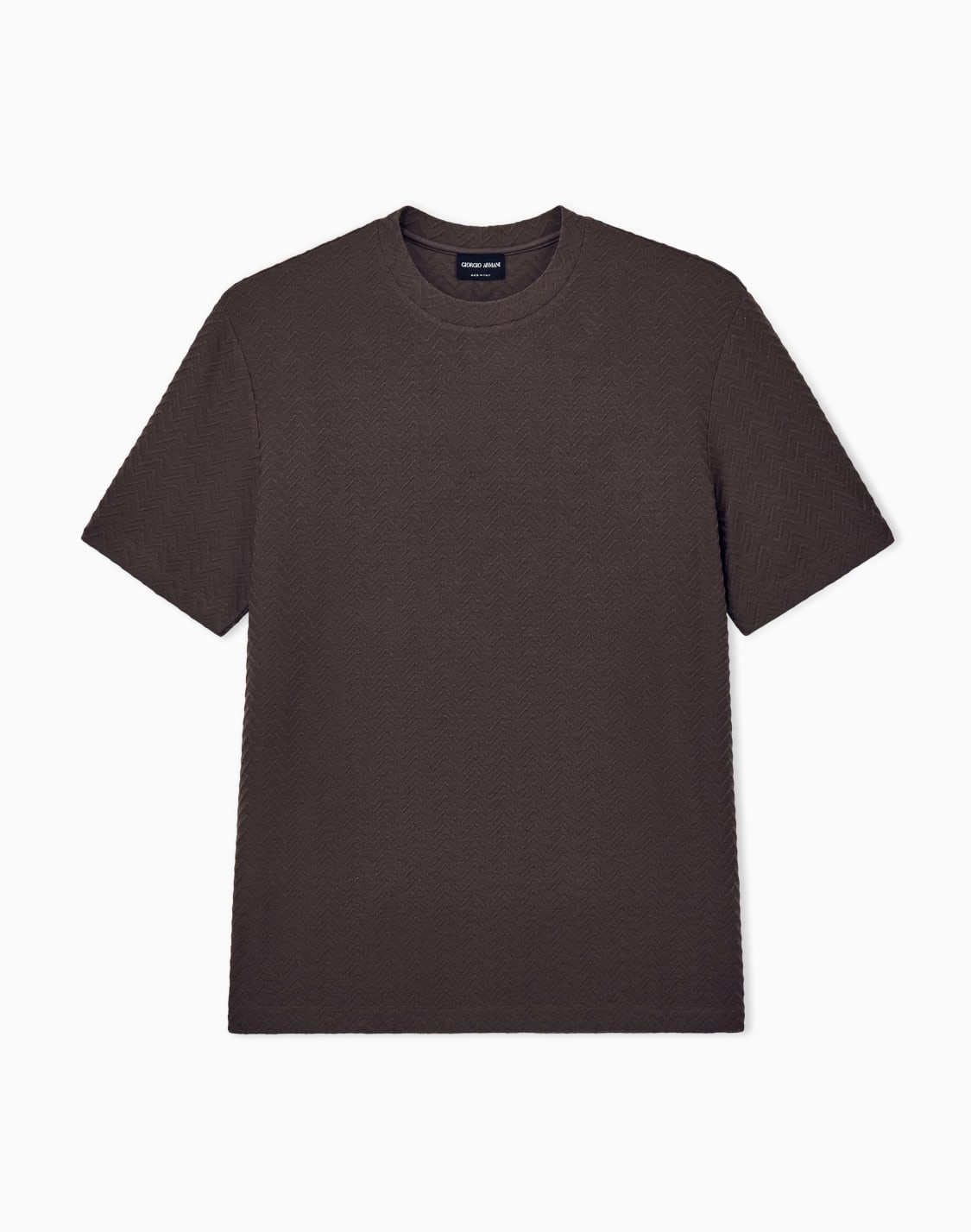 t-shirt-regular-fit-chevron-jacquard-stretch-virgin-wool-brown--giorgio-armani