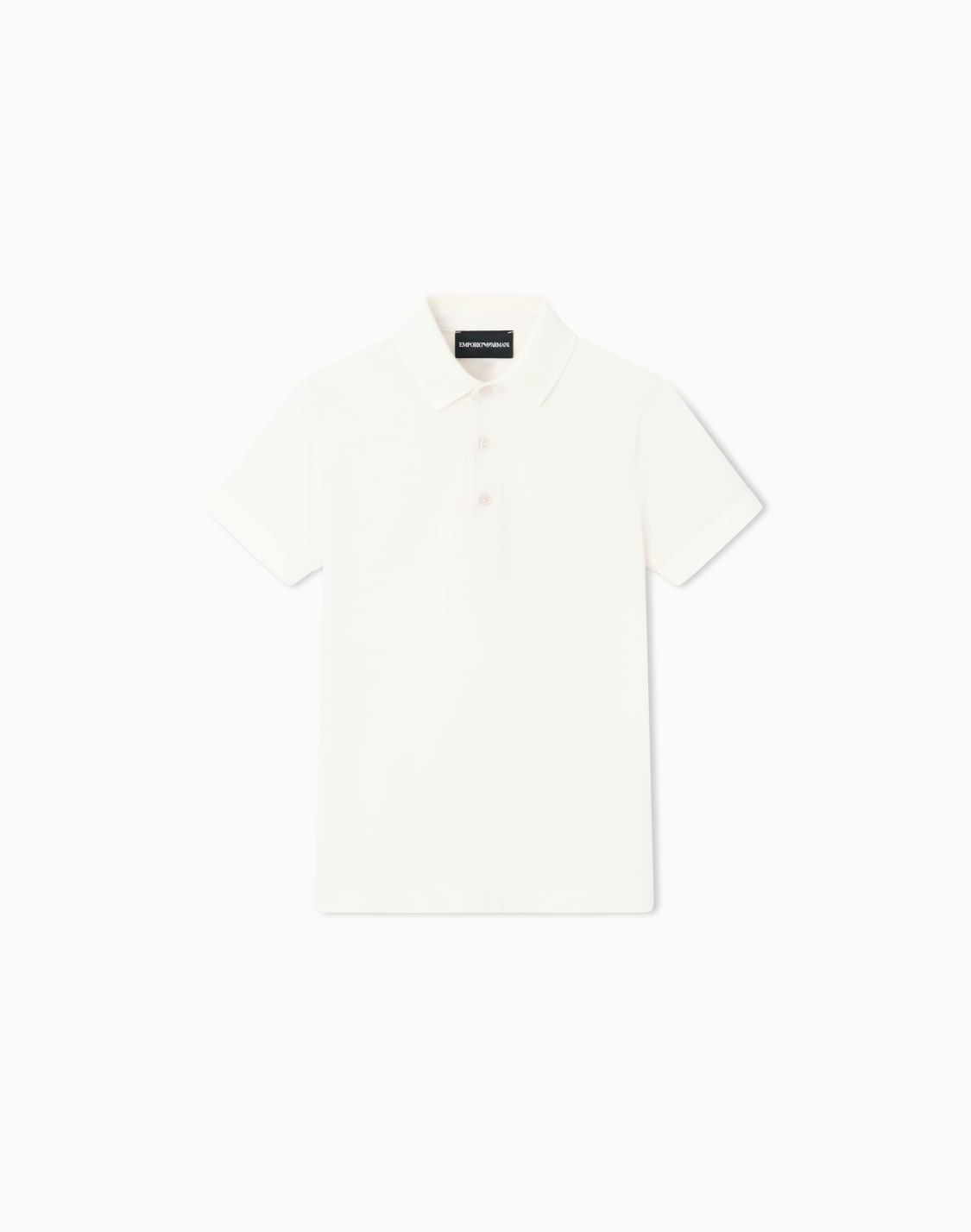 polo-a-maniche-corte-in-piquet-di-cotone-beige--emporio-armani