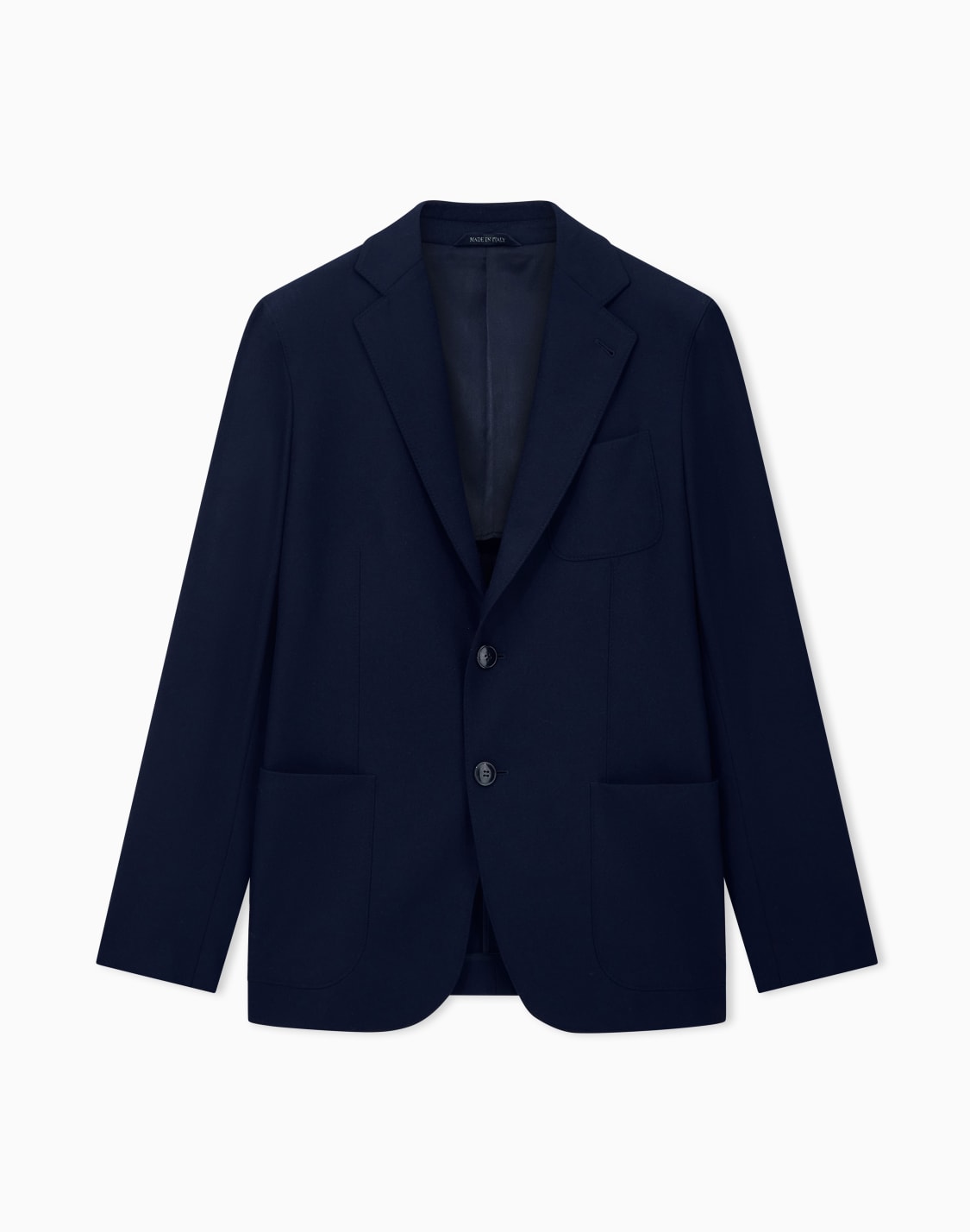 アプトンライン-シングルブレストジャケット-ストレッチカシミア-ラシャ-ネイビブル--giorgio-armani