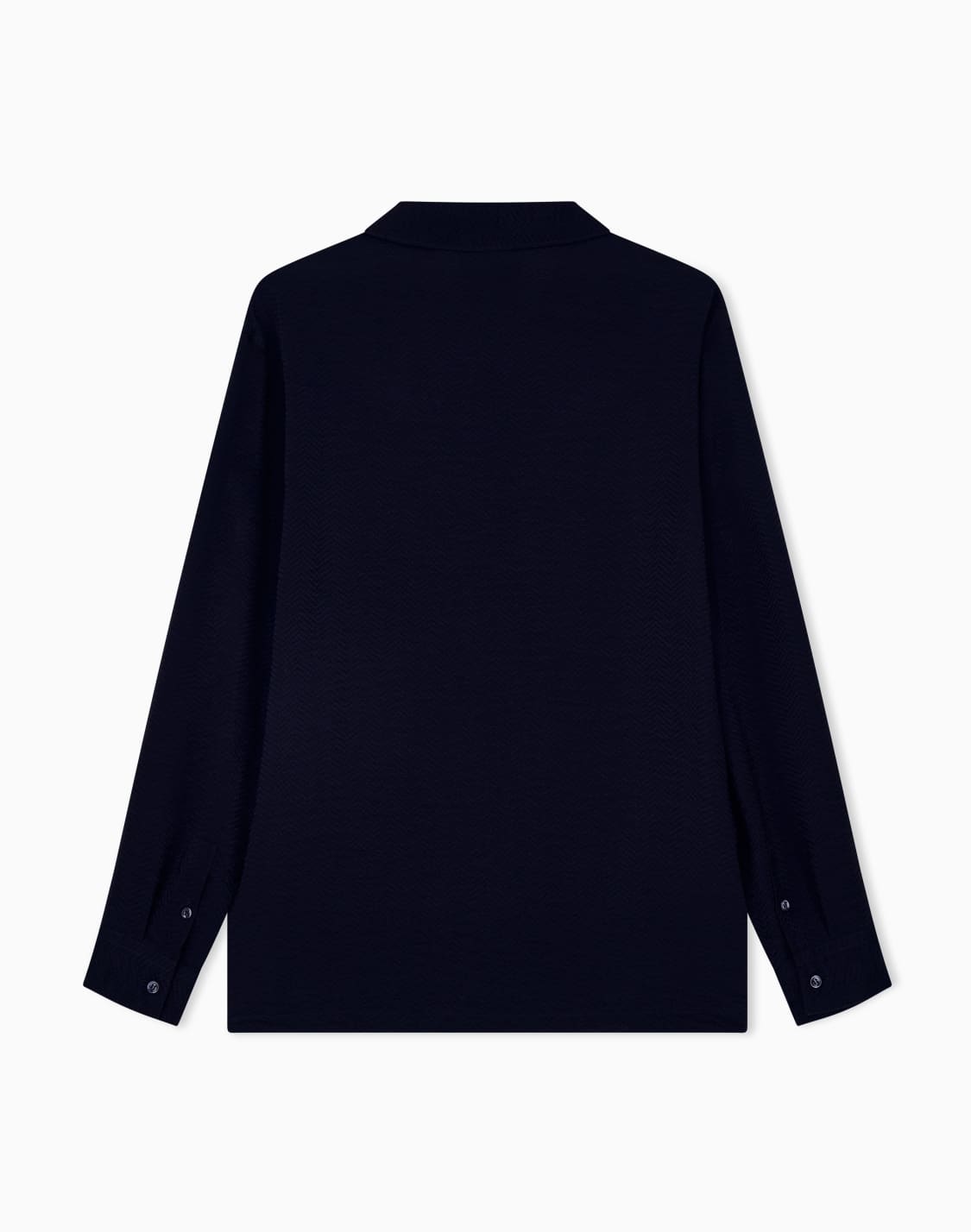 langarmhemd-aus-cupro-jacquard-mit-einem-fischgrtmuster-schwarz--giorgio-armani