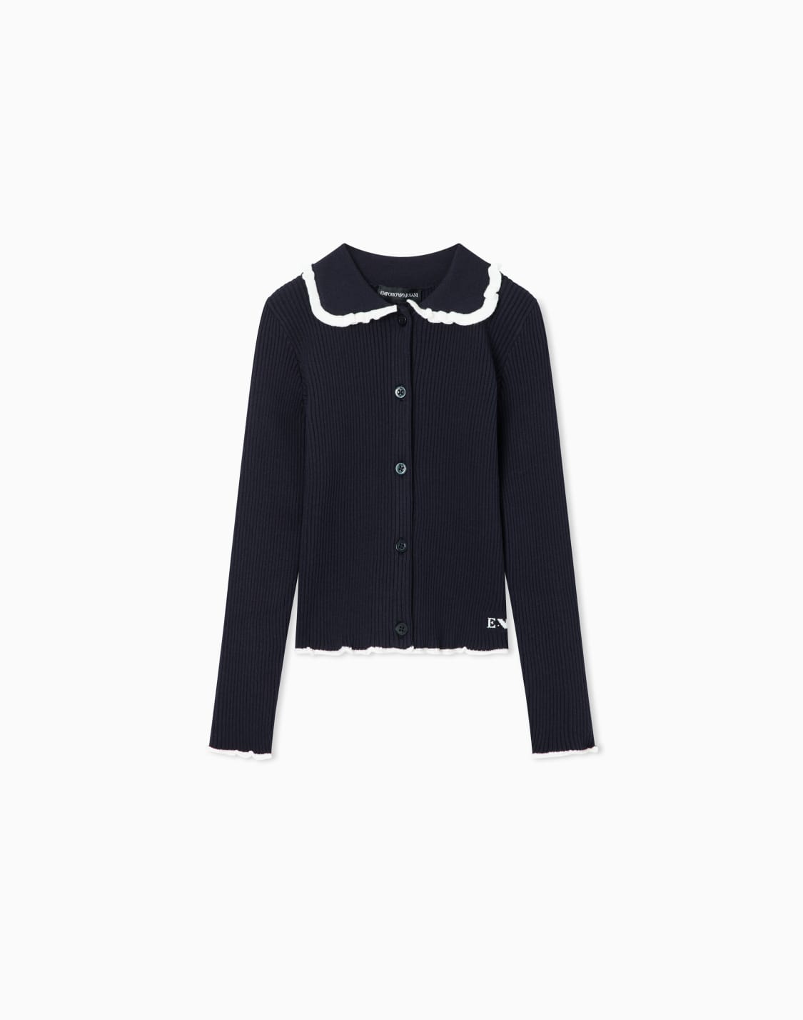 cardigan-in-rippenstrick-marineblau--emporio-armani