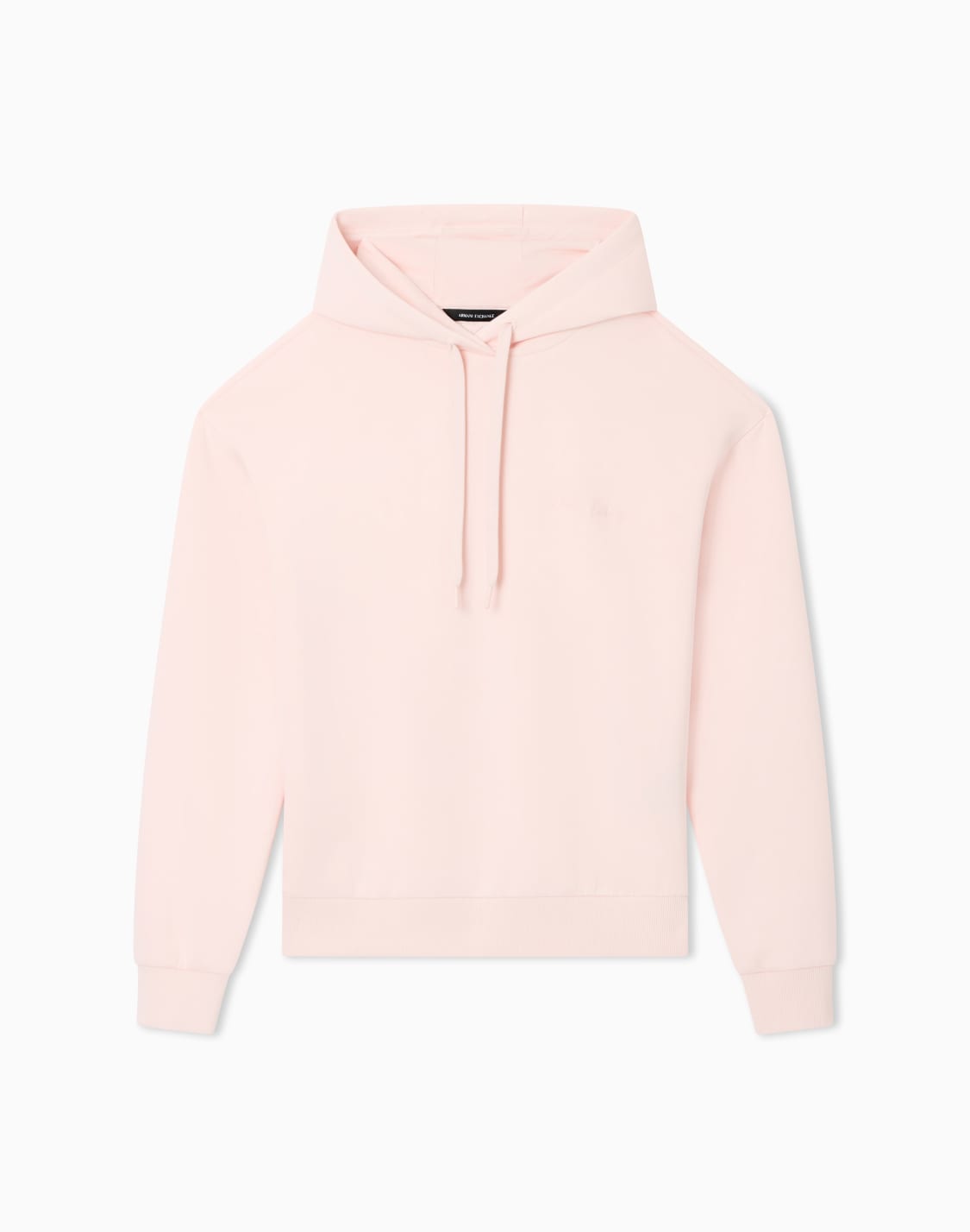 sweat-capuche-en-mlange-de-viscose-rose--armani-exchange