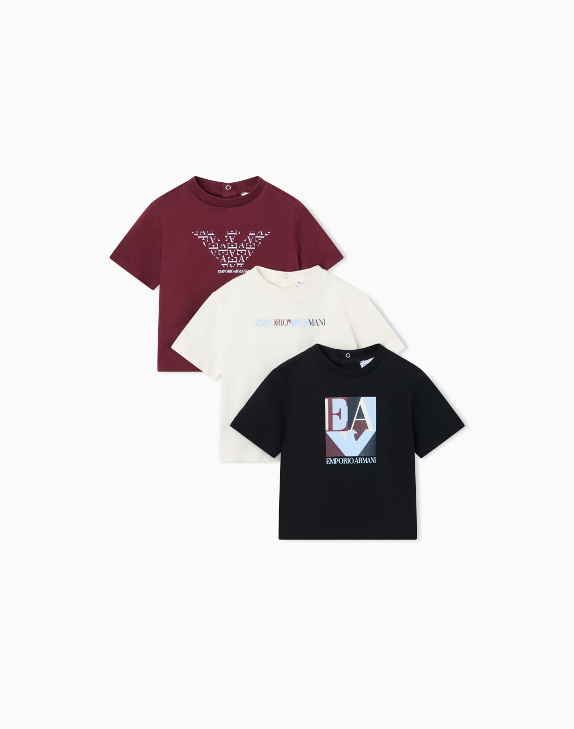 t-shirt-set-with-regular-fit-for-running-in-cotton-jersey-multicolored--emporio-armani