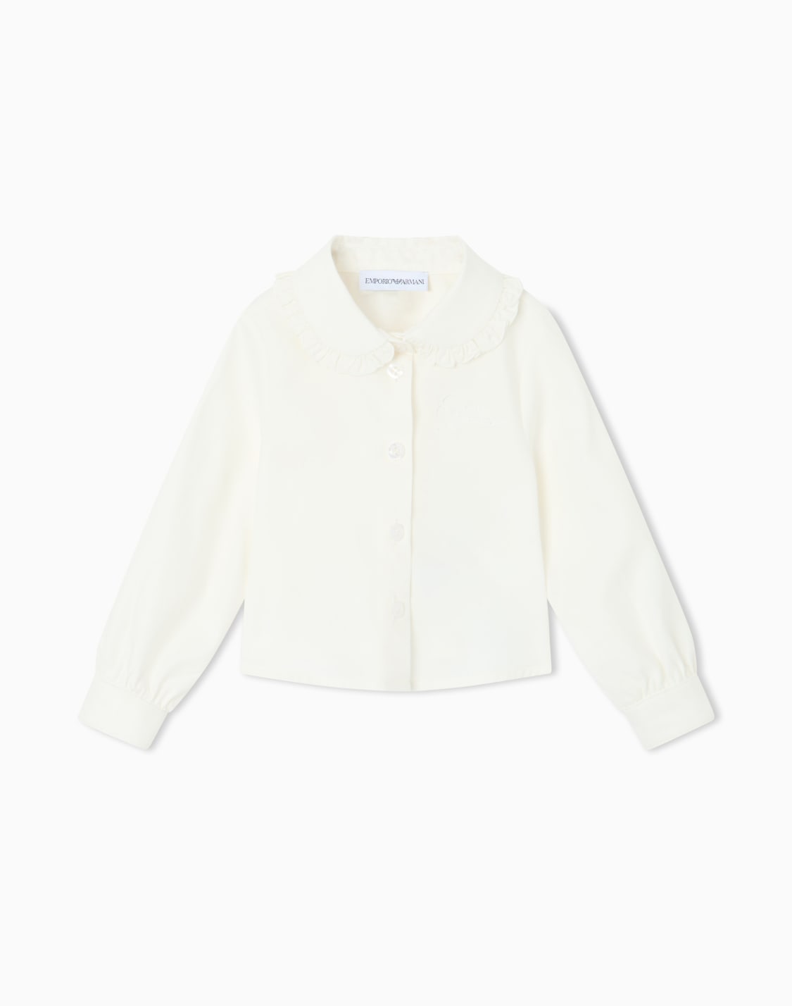 poplin-shirt-featuring-a-ruffled-collar-and-long-sleeves-white--emporio-armani