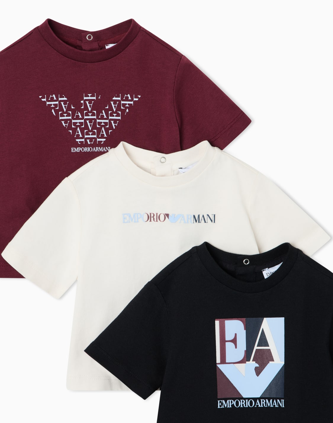 t-shirt-set-with-regular-fit-for-running-in-cotton-jersey-multicolored--emporio-armani