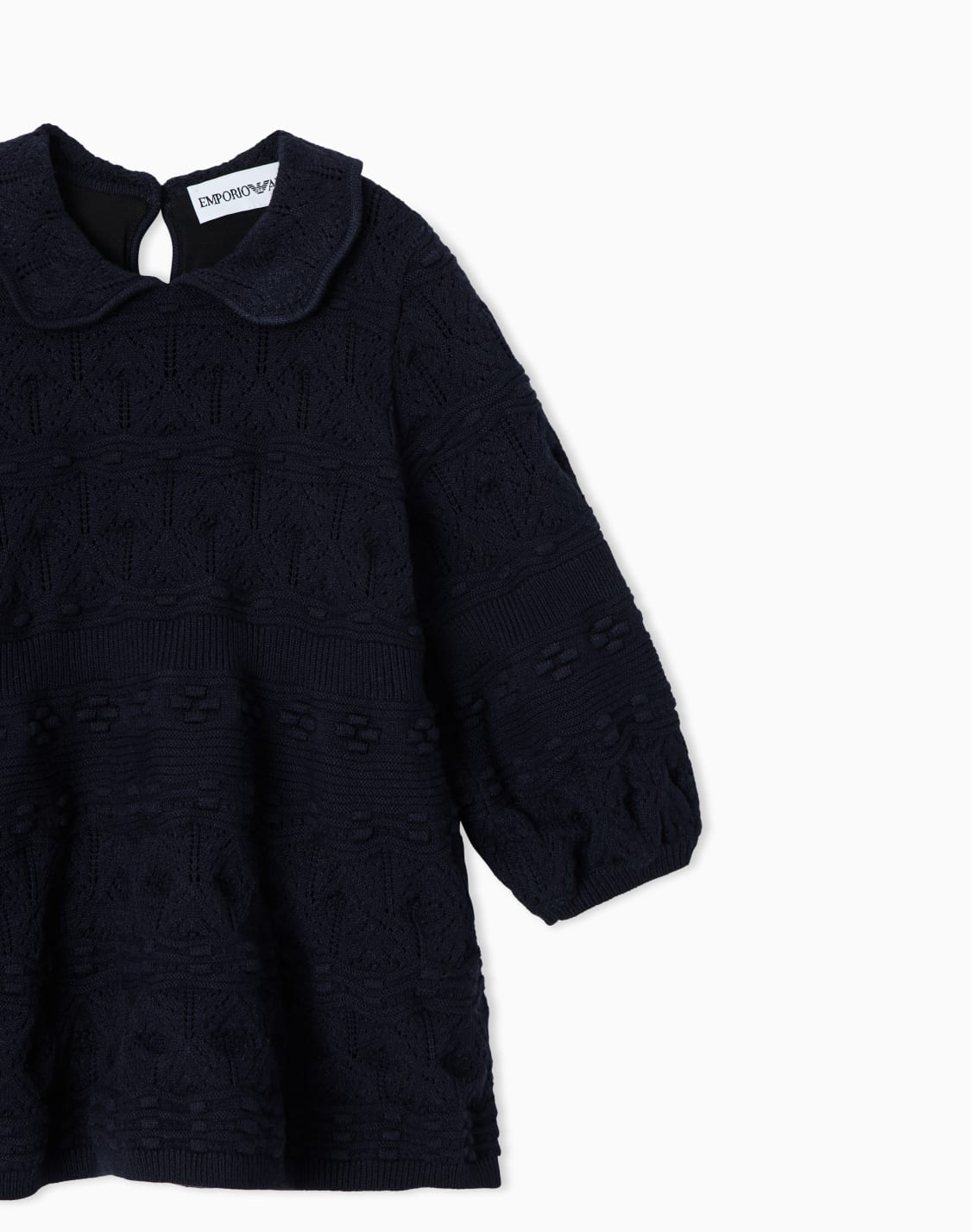 childrens-dress-in-textured-knit-with-a-peter-pan-collar-navy-blue--emporio-armani