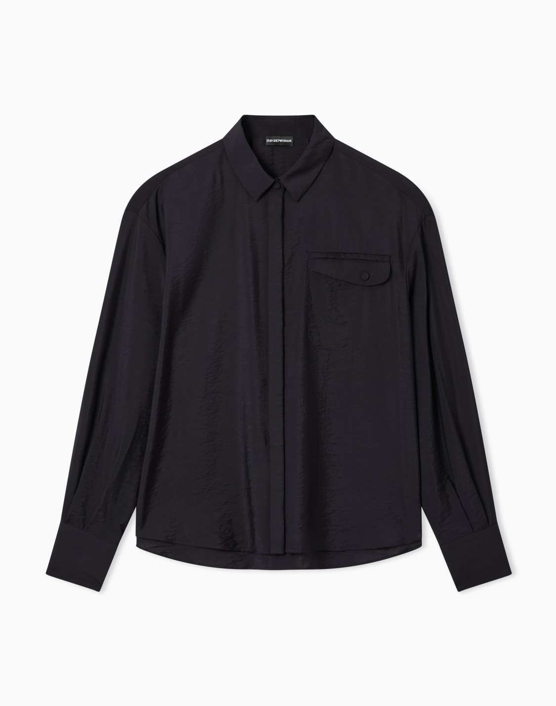 camicia-in-rayon-tecno-blu-navy--emporio-armani