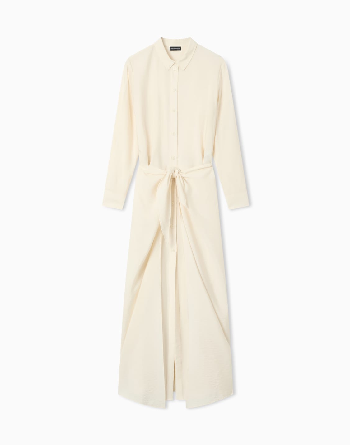 fluid-techno-rayon-dress-blanc--emporio-armani