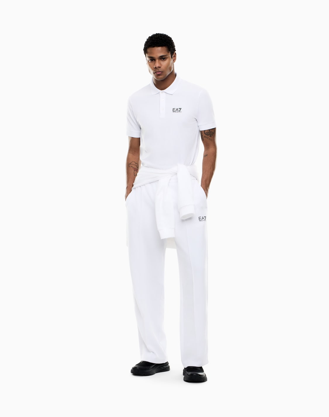 polo-core-identity-de-algodn-elstico-blanco--ea7