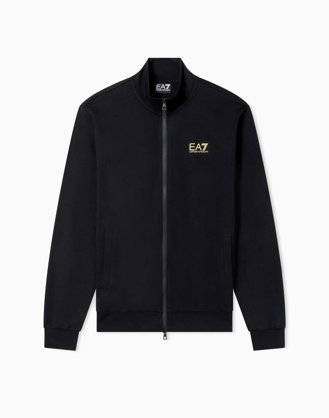 core-identity-cotton-zip-up-sweatshirt-black--ea7