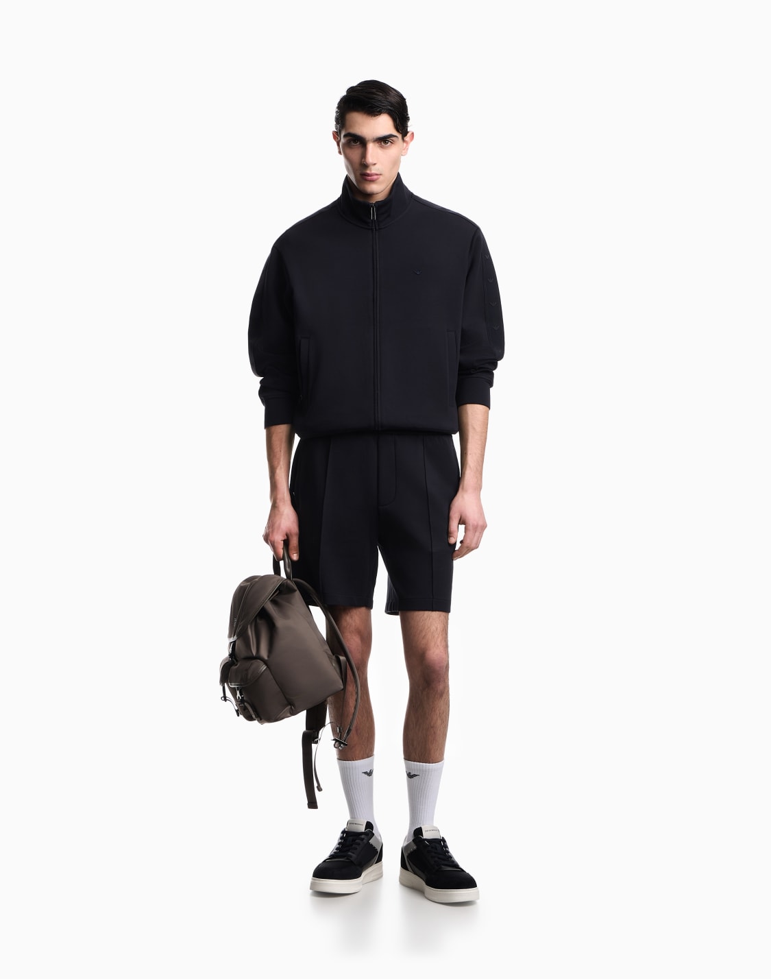 full-zip-double-jersey-sweatshirt-with-micro-eagle-band-navy-blue--emporio-armani