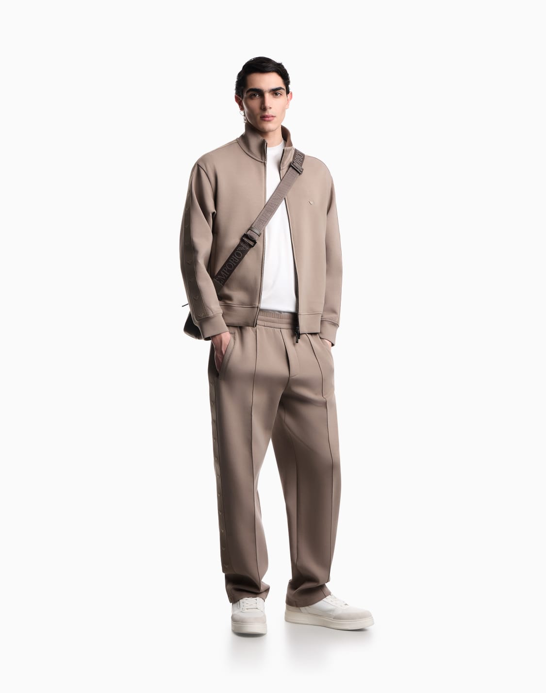 full-zip-sweatshirt-in-double-jersey-with-micro-eagle-band-beige--emporio-armani