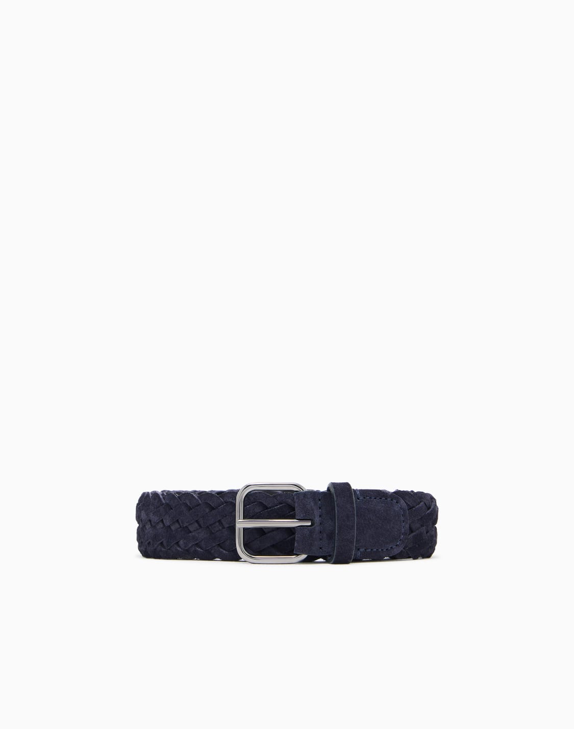tongue-belt-in-woven-suede-navy-blue--giorgio-armani