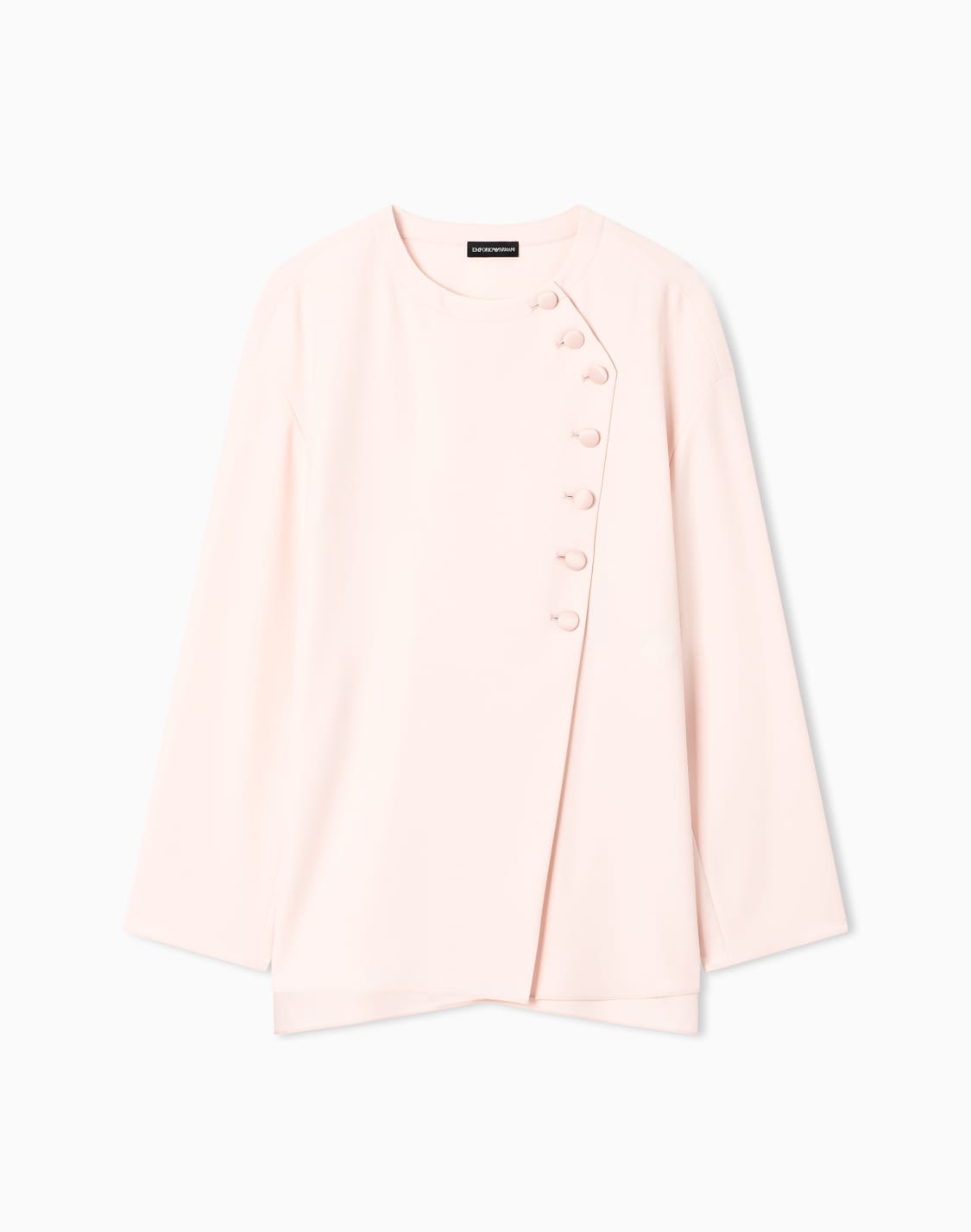 blouse-with-asymmetrical-closure-in-technical-cady-pink--emporio-armani