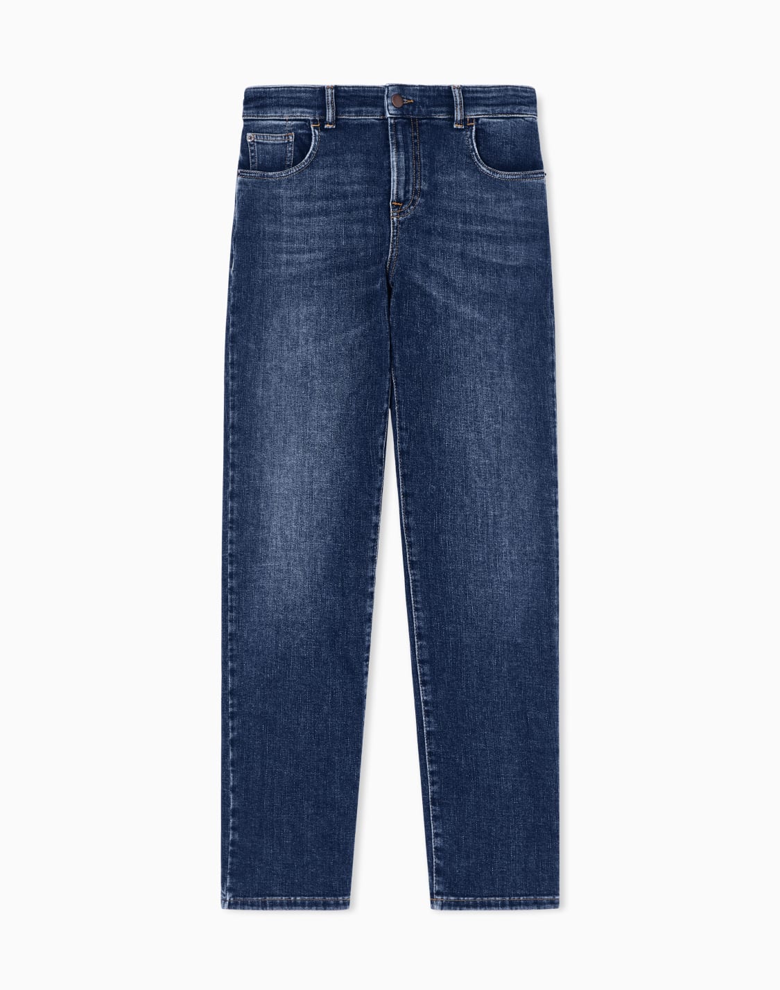 スリムフィットジンズ-j36-ストレッチデニム-ユズド加工-ブル--emporio-armani